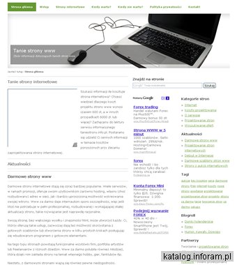 Tanie strony internetowe