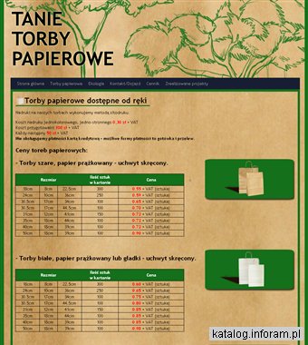 Tanie torby papierowe