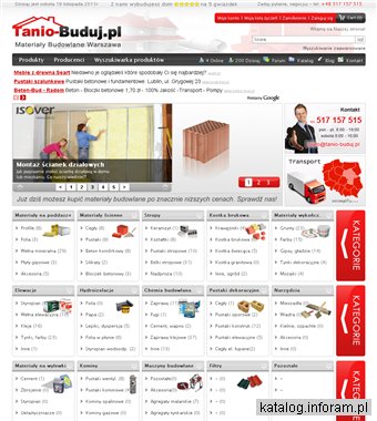 Materiały budowlane - Tanio-buduj.pl