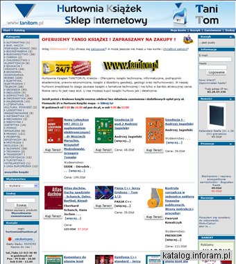 sklep internetowy - tanitom.pl - księgarnia internetowa