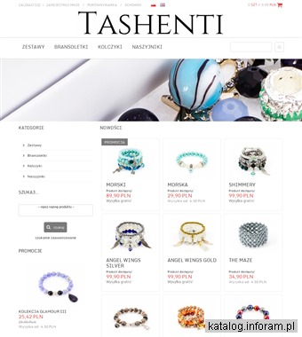 Tashenti - bransoletki, kolczyki, naszyjniki - biżuteria handmade