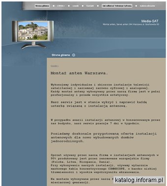 Media-SAT - montaż anten serwis Warszawa