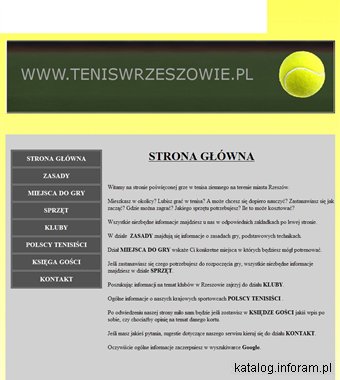 Tenis ziemny w Rzeszowie - aktualności