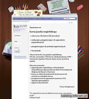 TeSt Nauczanie Języków Obcych Piastów