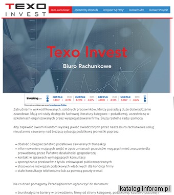 TEXO INVEST usługi księgowe Rumia