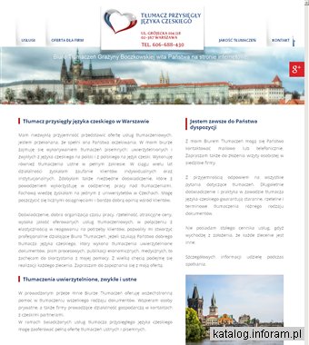 BOCZKOWSKA GRAŻYNA biuro tłumaczeń Czeski