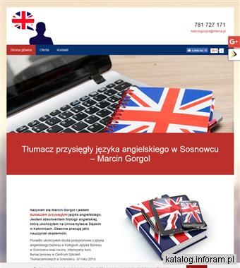 MARCIN GORGOL angielski Sosnowiec