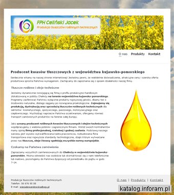FPH Celiński Jacek producent kwasów tłuszczowych kujawsko-pomorskie