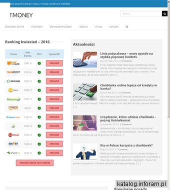 Szybkie pożyczki - tmoney.pl