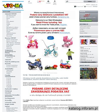 Hurtownia zabawek odzieży i akcesoriów