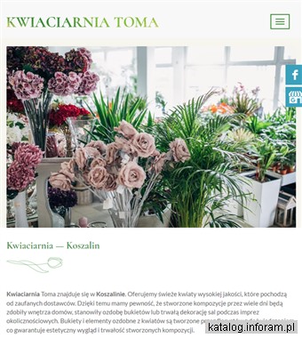 Kwiaty cięte koszalin toma-kwiaciarnia.pl