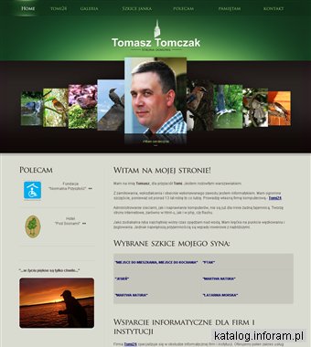 Strona domowa informatyka z Warszawy
