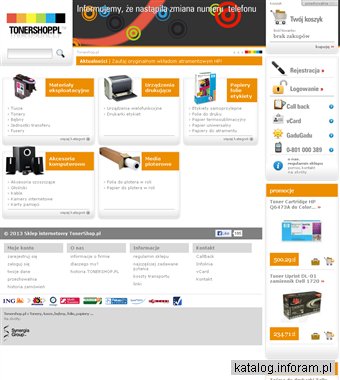 Sklep z tonerami Tonershop