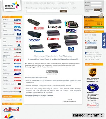 Tonerywarszawa.eu - tusze, tonery do drukarek