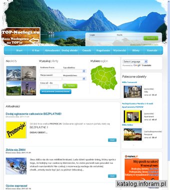 Ogólnopolska Baza Noclegowa. Noclegi na TOP-ie.