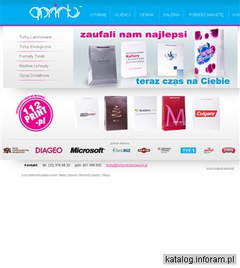 APRINT drukarnia offsetowa - papierowe torby reklamowe - producent
