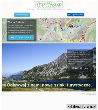 Traillon - interaktywna mapa szlaków turystycznych