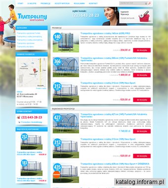 Trampoliny ogrodowe Warszawa