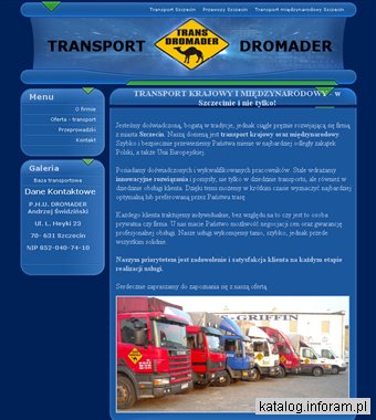 Dromader - transport Szczecin