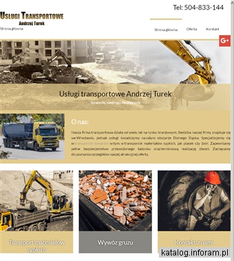 ANDRZEJ TUREK sprzedaż żwiru Wrocław