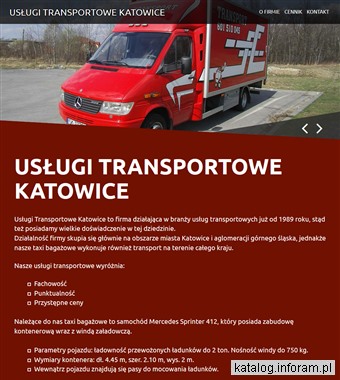 Usługi Transportowe Katowice - taxi bagażowe,