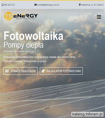 Pompy ciepła Andrychów - tsenergy.com.pl