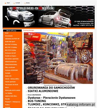 tuning-design.pl - orurowania, Orurowanie boczne
