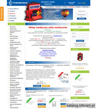 Profesjonalny internetowy sklep medyczny, odzież medyczna - twoja-apteczka.pl