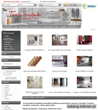 Sklep z płytkami ceramicznymi Twoje-lazienki.pl