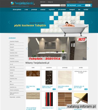 Katalog internetowy płytek ceramicznych - twojelazienki.pl