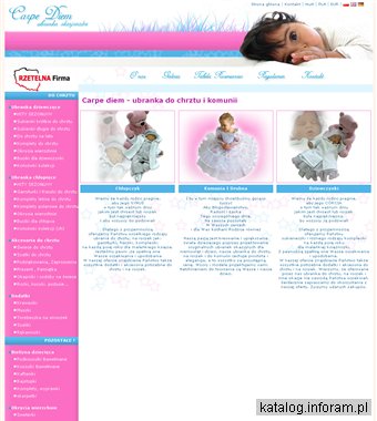 Carpe Diem - ubranka okazjonalne, do chrztu i komunii