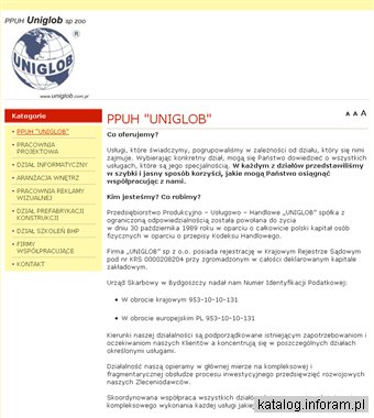 UNIGLOB - Przedsiębiorstwo wielobranżowe