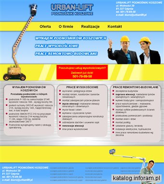 Wynajem podnośników koszowych Gdańsk