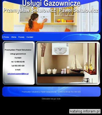 Usługi gazowe - naprawa, montaż urządzeń gazowych.