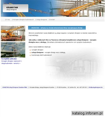 Wynajem dźwigów Wyszków