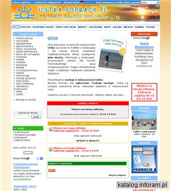 Ustka - noclegi, pokoje, kwatery, mapa i atrakcje. Wczasy nad morzem