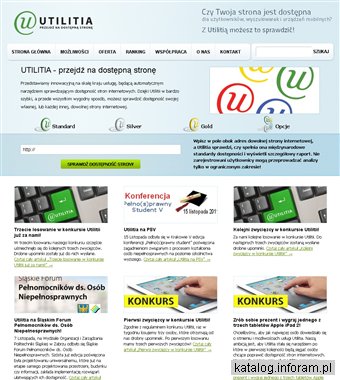 Dostępność stron, validator