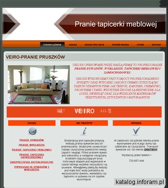 Veiro Pruszków pranie dywanów, wykładzin, tapicerki meblowej i samochodowej