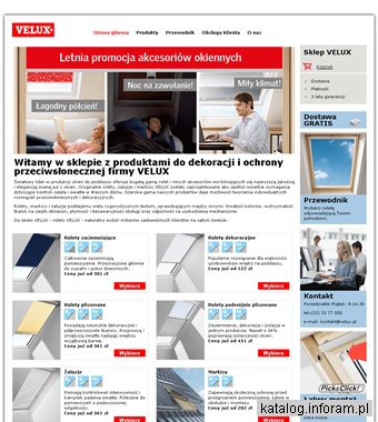 Rolety dachowe, żaluzje do okien dachowych i markizy - Sklep VELUX