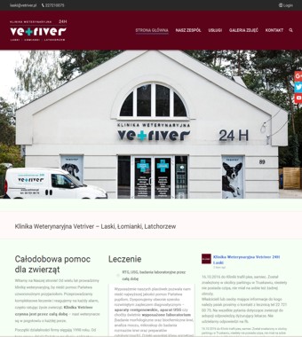 VETRIVER klinika weterynaryjna laski 24 h