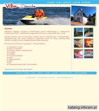 Villa Dominika - domek Rowy