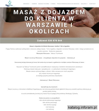 Masaż leczniczy Warszawa