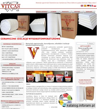 VITCAS - materiały ogniotrwałe izolacyjne