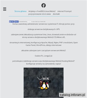 Vortax.eu administracja i zarzadzanie serwerami, pozycjonowanie