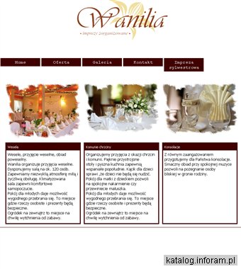 Restauracja Wanilia - Imprezy okolicznościowe