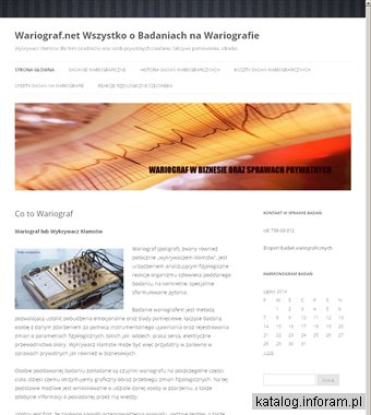 Wariograf.net - badania wykrywaczem kłamstw