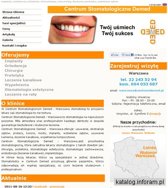 Implanty, ortodoncja, stomatologia - Centrum Stomatologiczne Demed