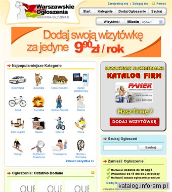Ogłoszenia Warszawa