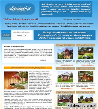 Noclegi w nadmorskich domkach - wdomkach.pl