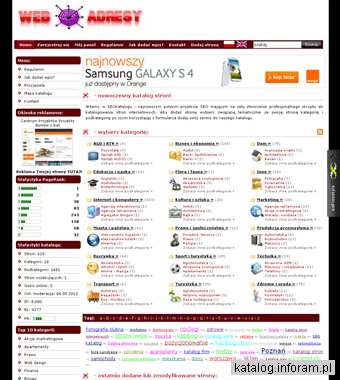WEB Adresy - innowacyjny seokatalog